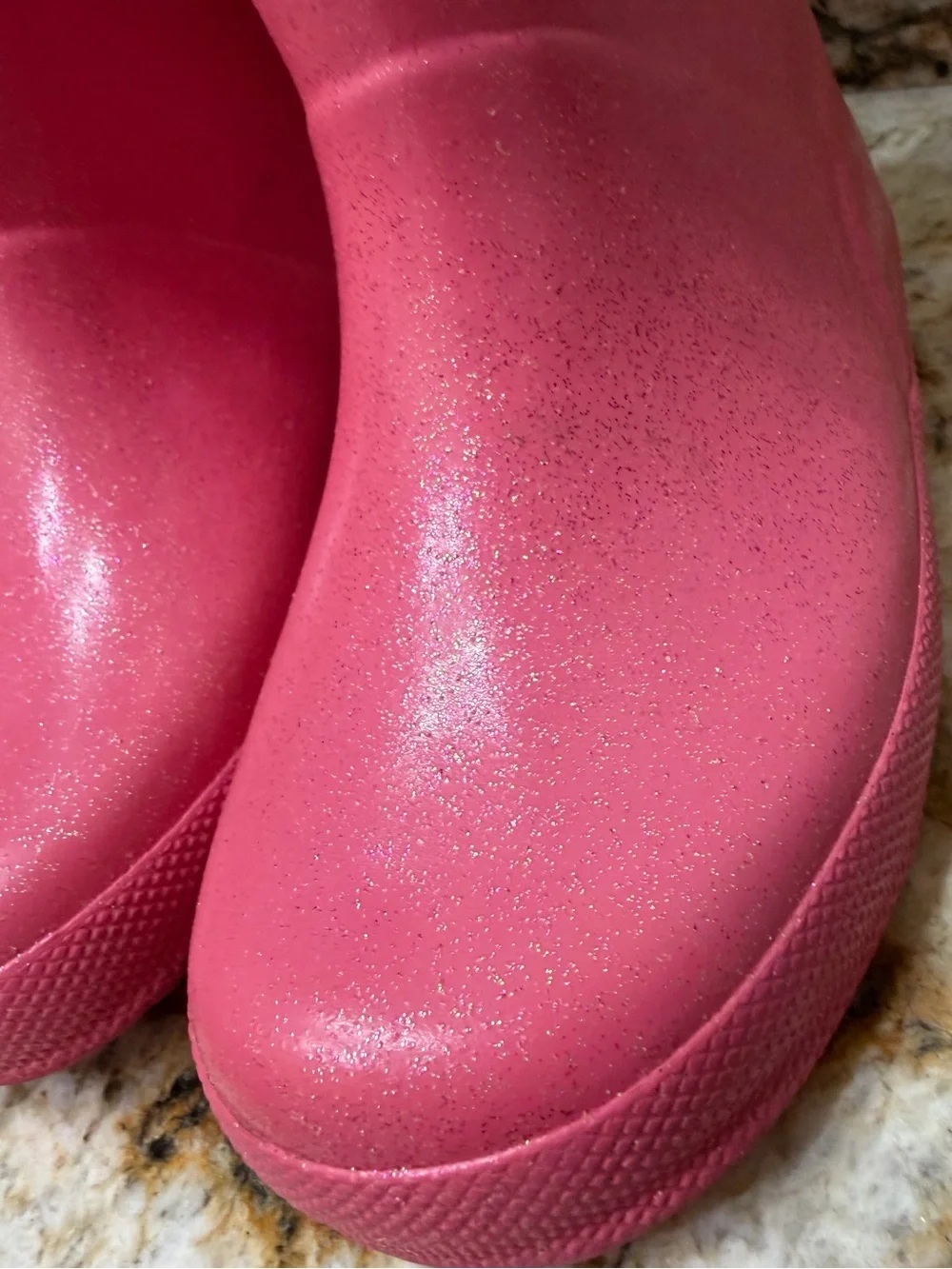 Child Sparkle Pink Hunter rain boots